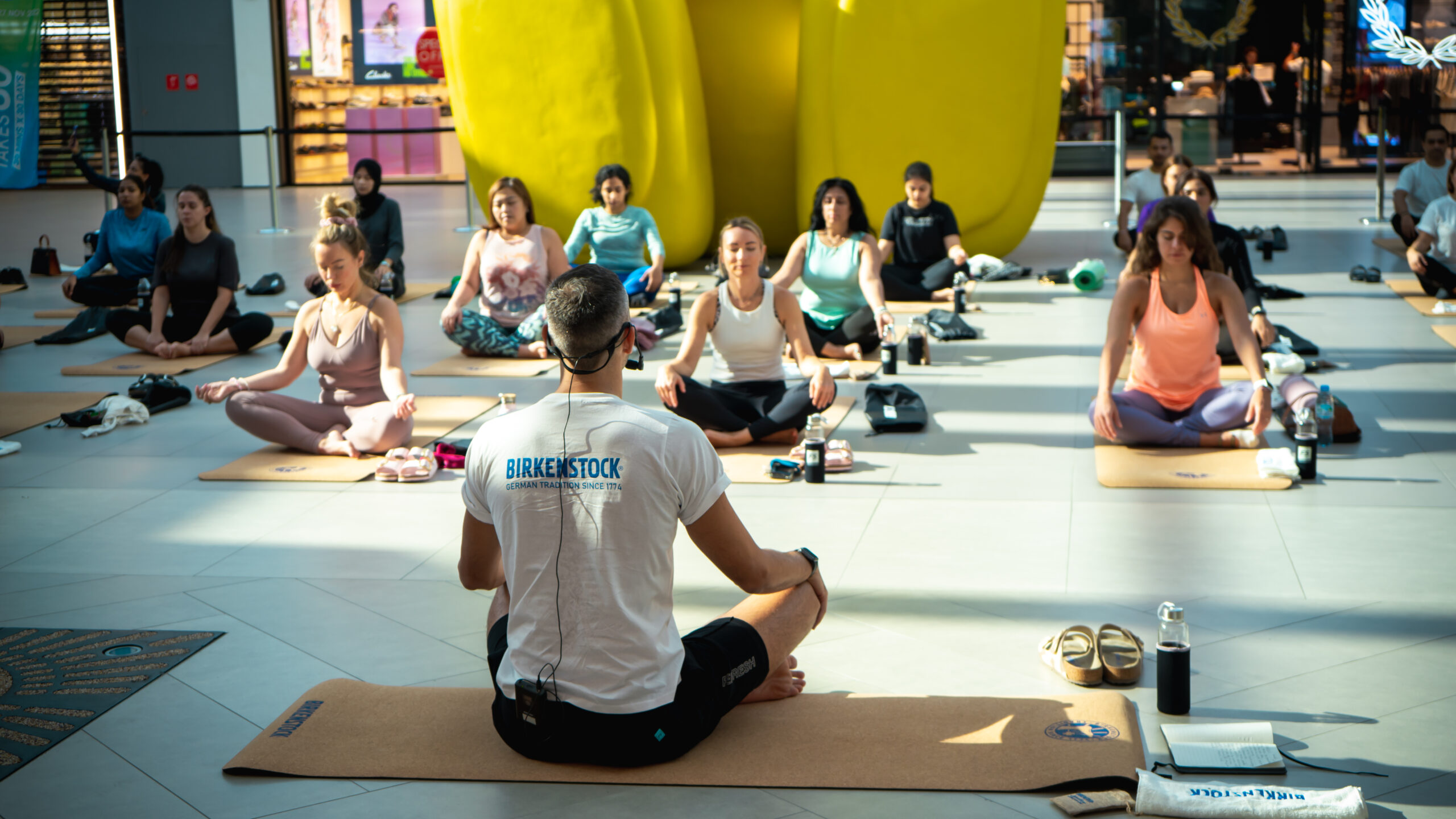 LEVA Marketing Management | Capturing Serenity: Birkenstock’s Serene Yoga Session #Dubai30x30