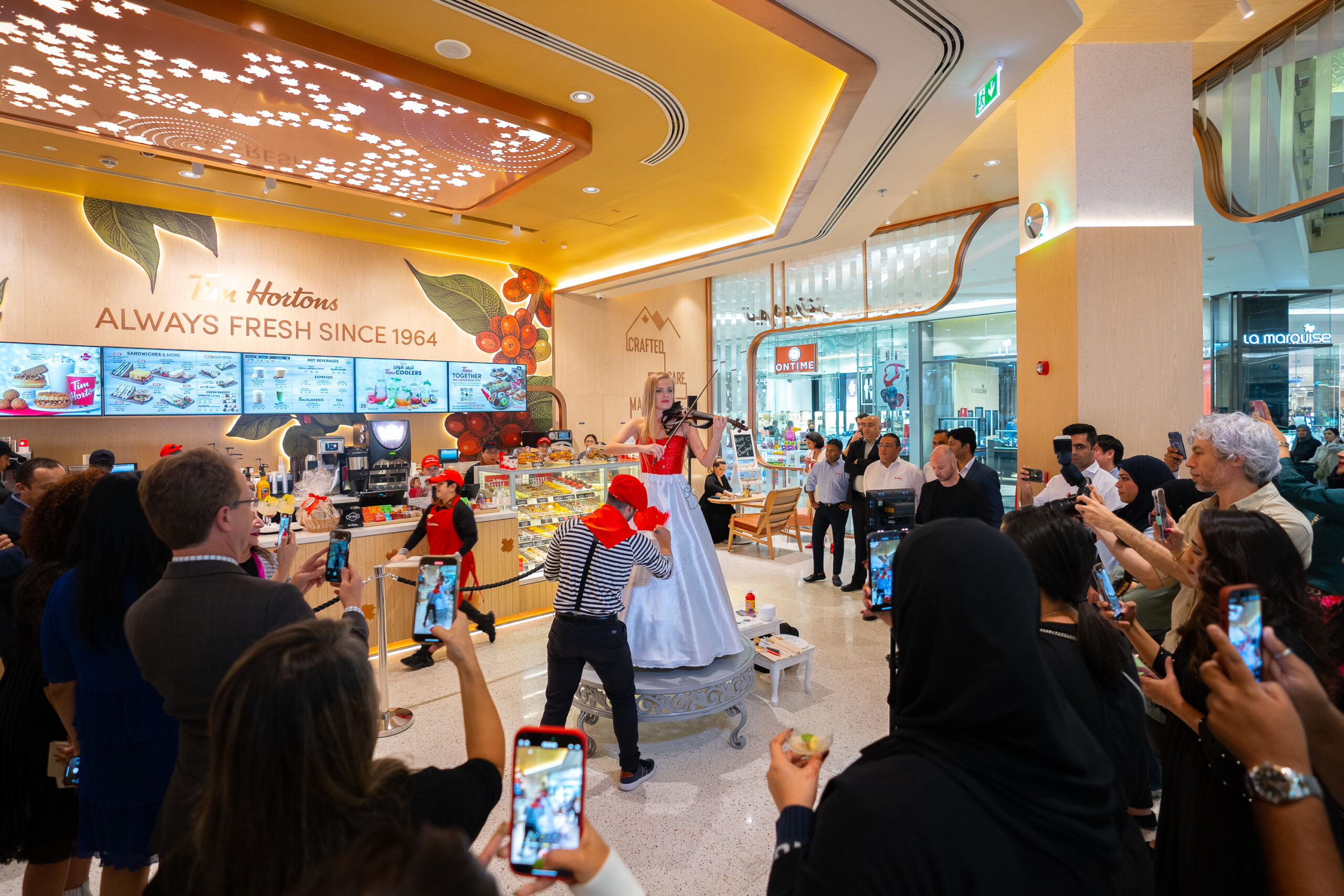 LEVA Marketing Management | Tim Hortons’ 250th Store Grand Launch at City Centre Mirdif