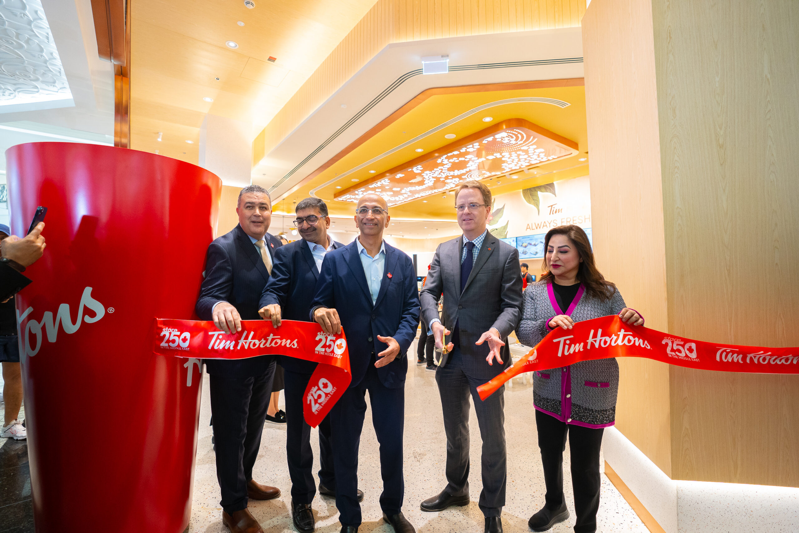 LEVA Marketing Management | Tim Hortons’ 250th Store Grand Launch at City Centre Mirdif